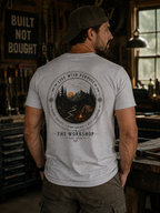 Live With Purpose Anvil T‑Shirt — 'The Workshop' Est. 2026 Rustic Tool Logo
