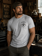 Live With Purpose Anvil T‑Shirt — 'The Workshop' Est. 2026 Rustic Tool Logo