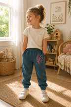 Fern & Flicker Girls Sweatpants — Cozy Casual Sweatpants for Kids
