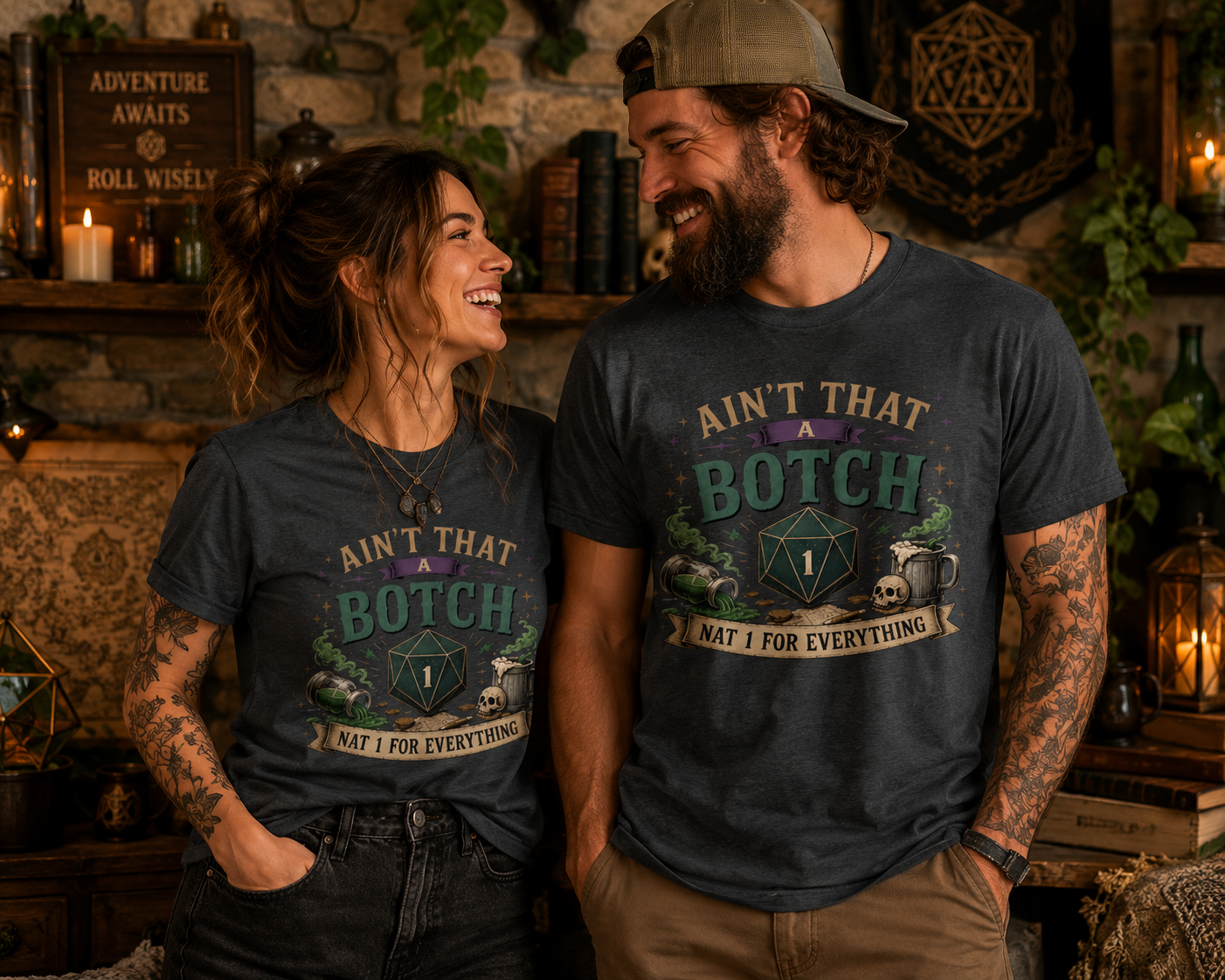 "Ain't That a Botch" Funny D20 RPG Dice Gaming Tee