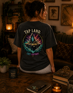 Tap Land and Cry Tee — Floating Island Colorful Graphic T-Shirt
