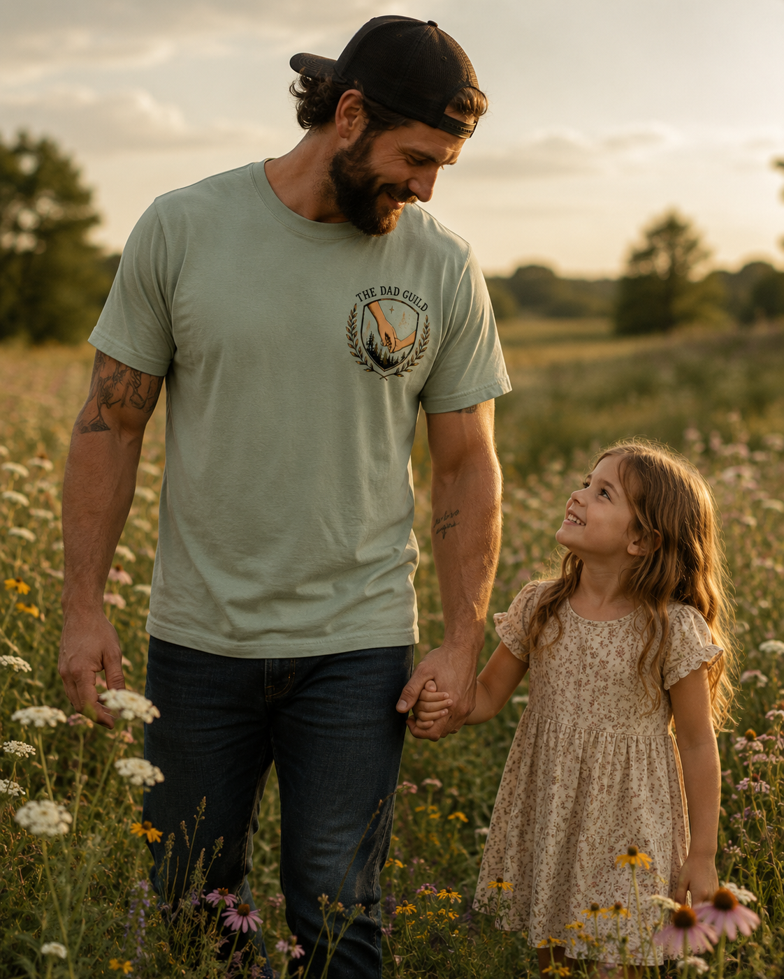 Every Flower She Picks Dad & Daughter Floral Tee