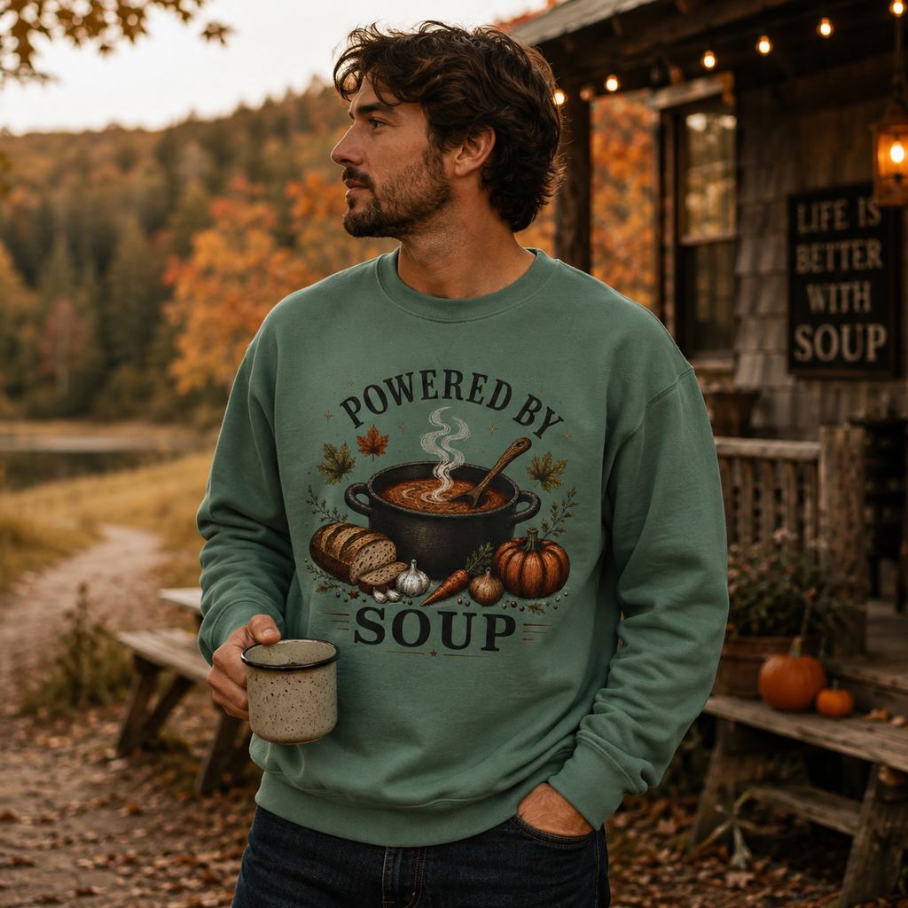 Powered by Soup Men's Cozy Autumn Sweatshirt