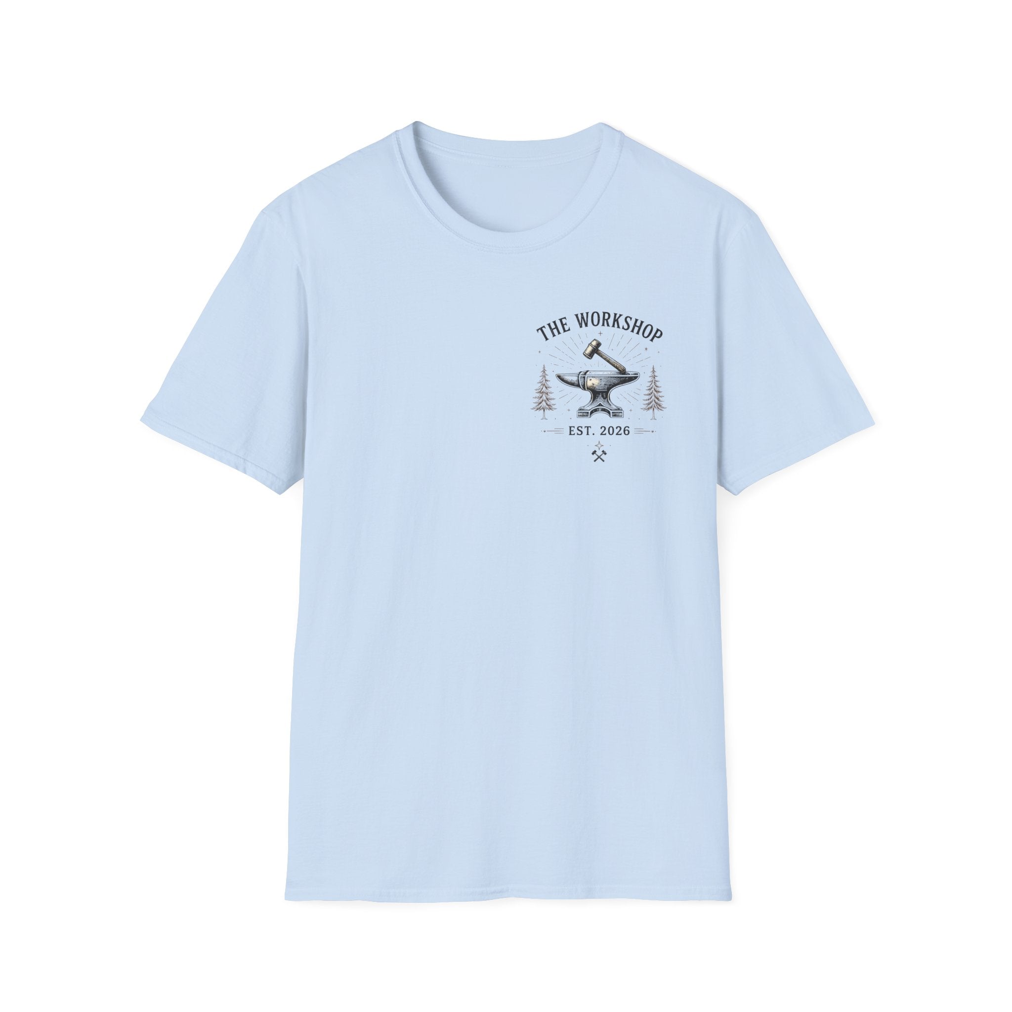 Live With Purpose Anvil T‑Shirt — 'The Workshop' Est. 2026 Rustic Tool Logo