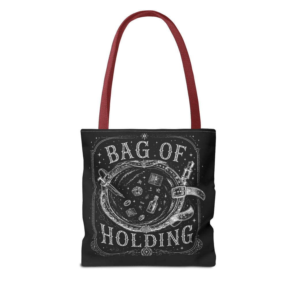 Adventurer's "Bottomless" Tote Bag — RPG Dice & Adventure Chalkboard Design