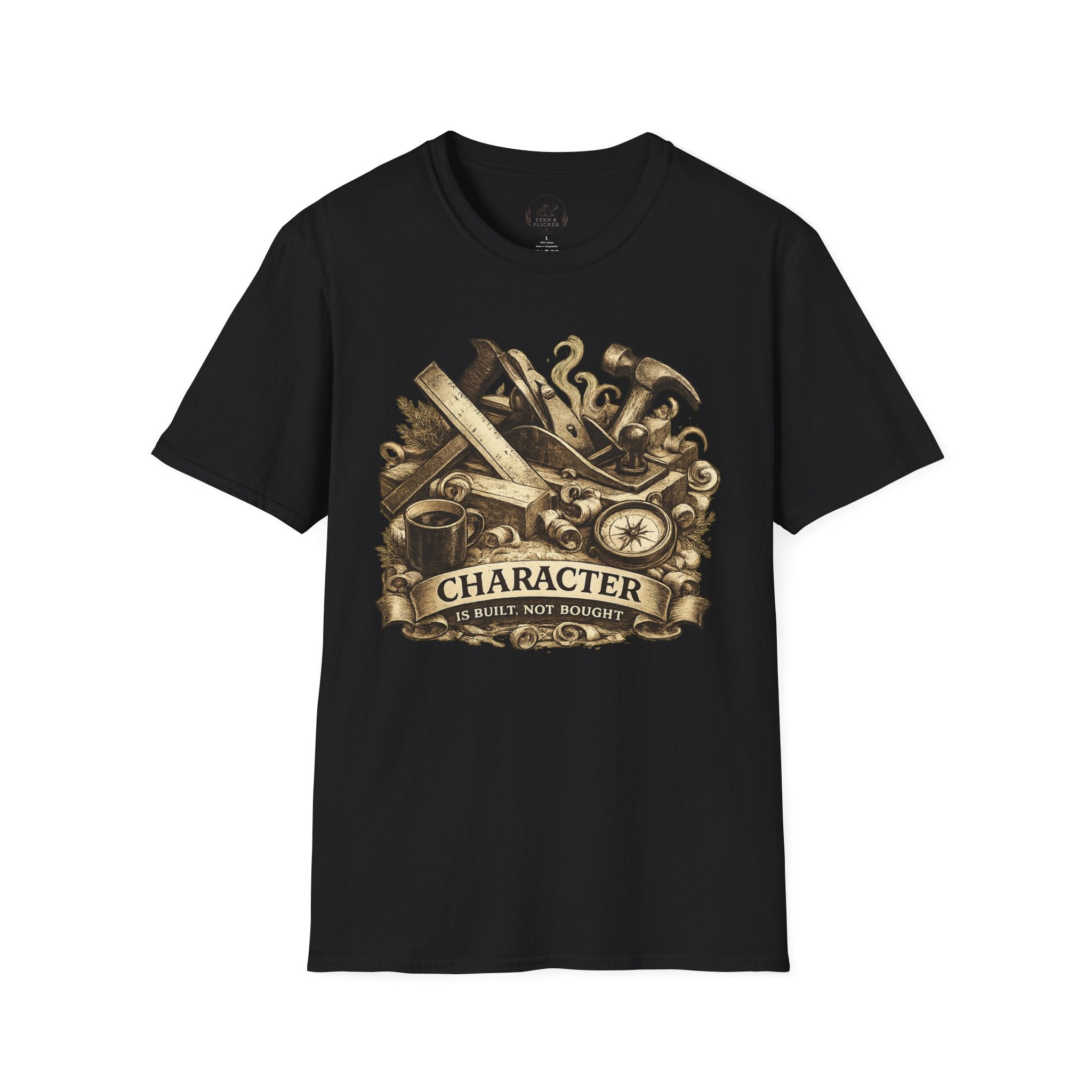 T-Shirt — Vintage Carpenter Tools 'Character' Workshop Tee