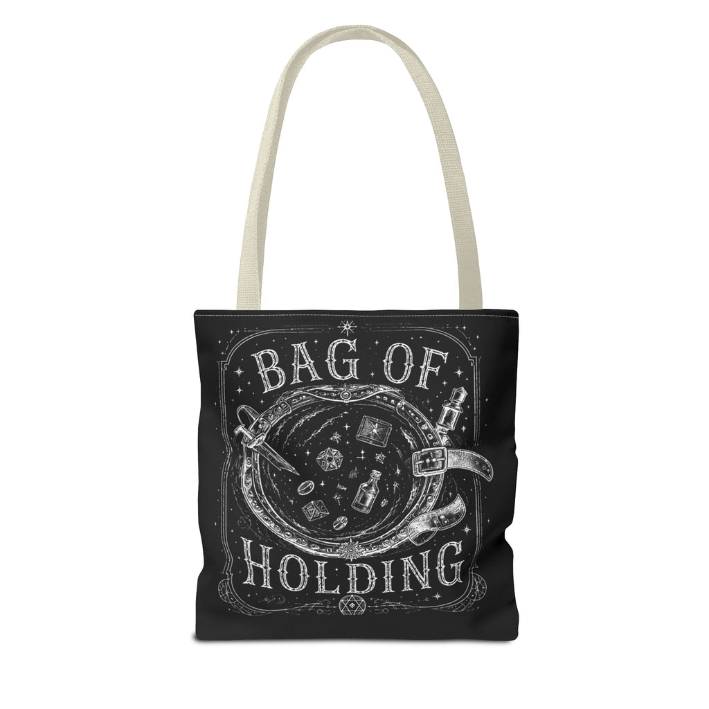 Adventurer's "Bottomless" Tote Bag — RPG Dice & Adventure Chalkboard Design