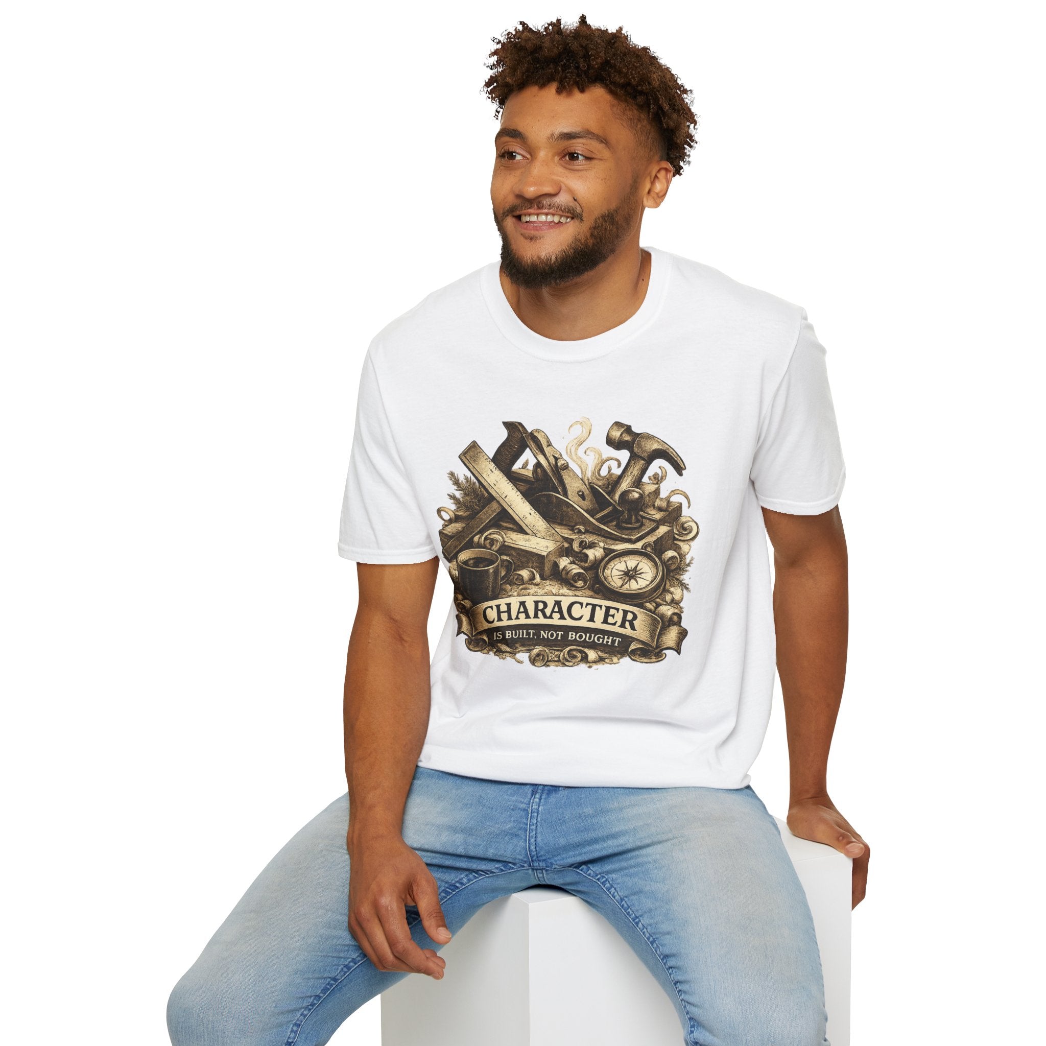 T-Shirt — Vintage Carpenter Tools 'Character' Workshop Tee