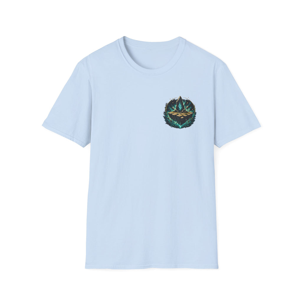Tap Land and Cry Tee — Floating Island Colorful Graphic T-Shirt