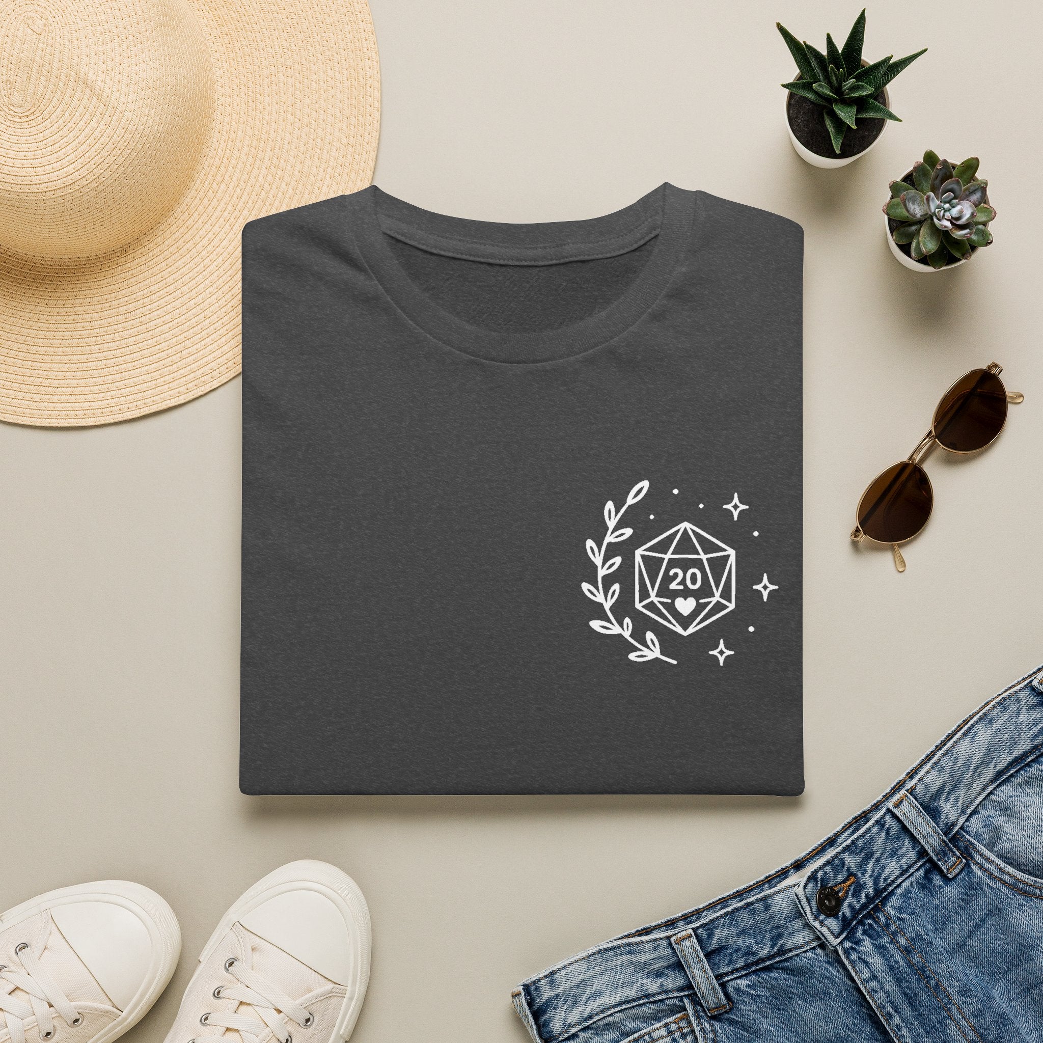 D20 Dice Crest T-Shirt — Comfy Nerdy Moms Club Tee