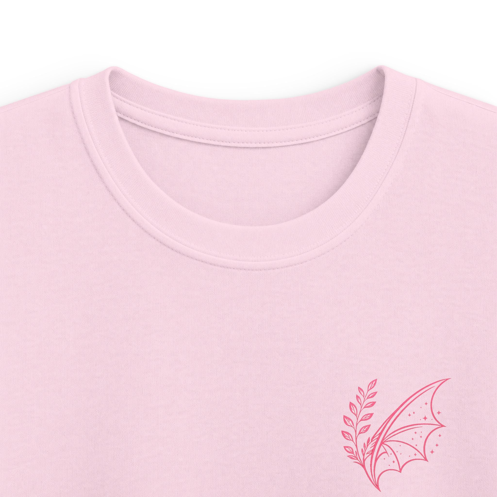 Kids Tee - "Fern & Flicker" Camping Nature Graphic Tee for Girls (Pastel Adventure, Deer & Campfire)
