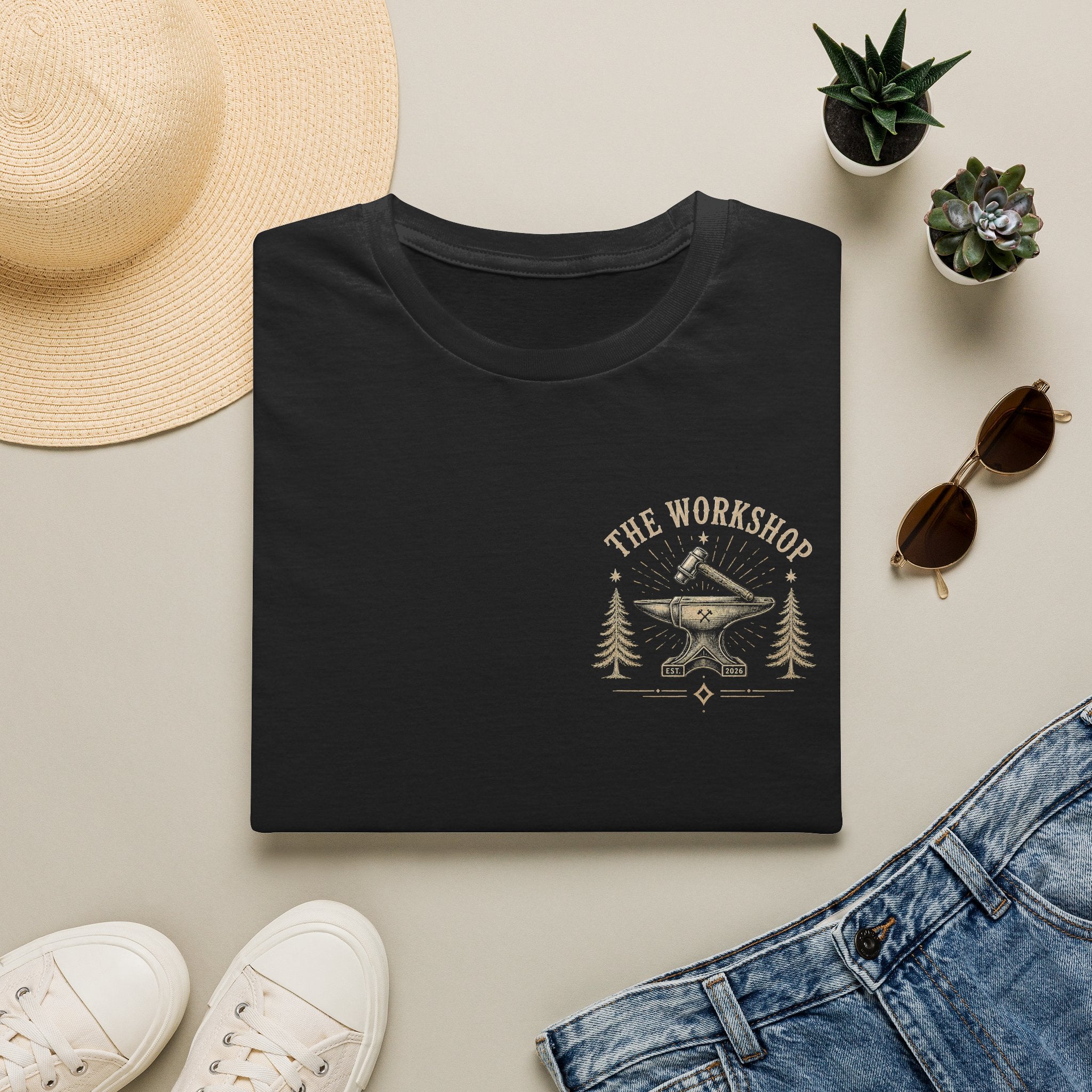 Workshop Anvil T-Shirt — The Workshop Vintage Blacksmith Tee