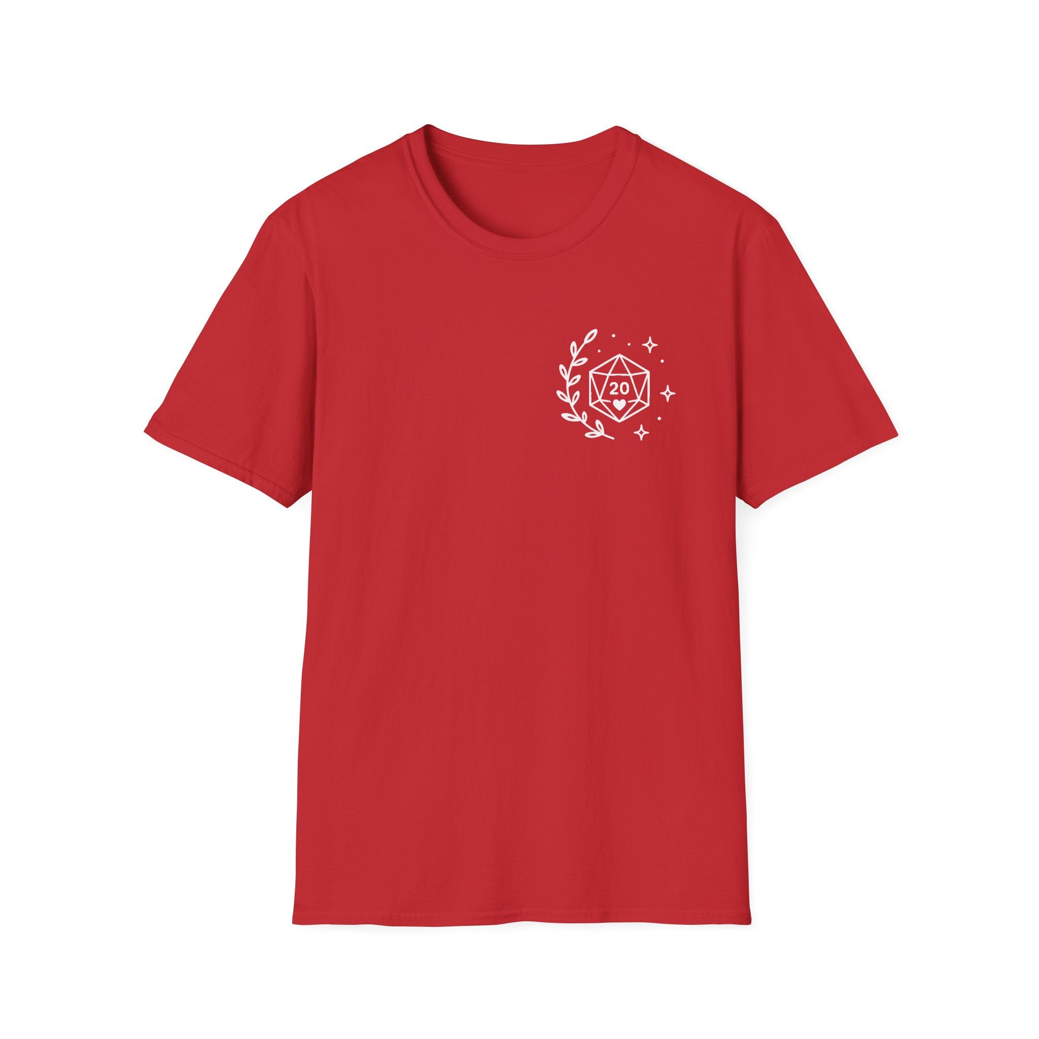D20 Dice Crest T-Shirt — Comfy Nerdy Moms Club Tee