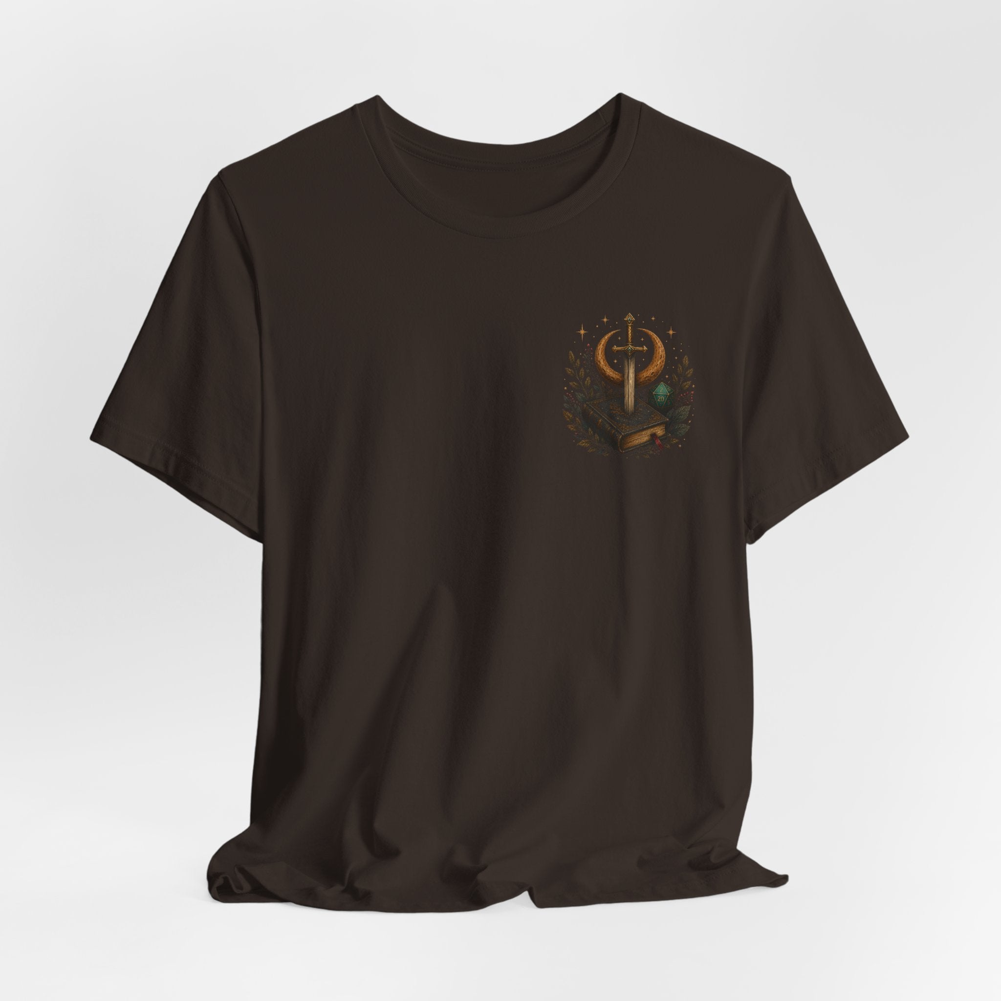 “It’s Fine I Have Inspiration” Sword & Books Fantasy Graphic T‑Shirt