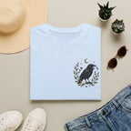 Raven Moon Tee — Minimal Vintage Crow Graphic T-Shirt