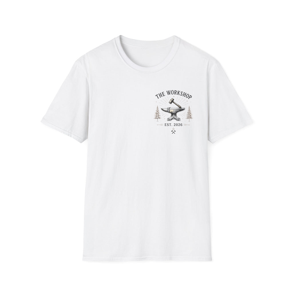 Live With Purpose Anvil T‑Shirt — 'The Workshop' Est. 2026 Rustic Tool Logo