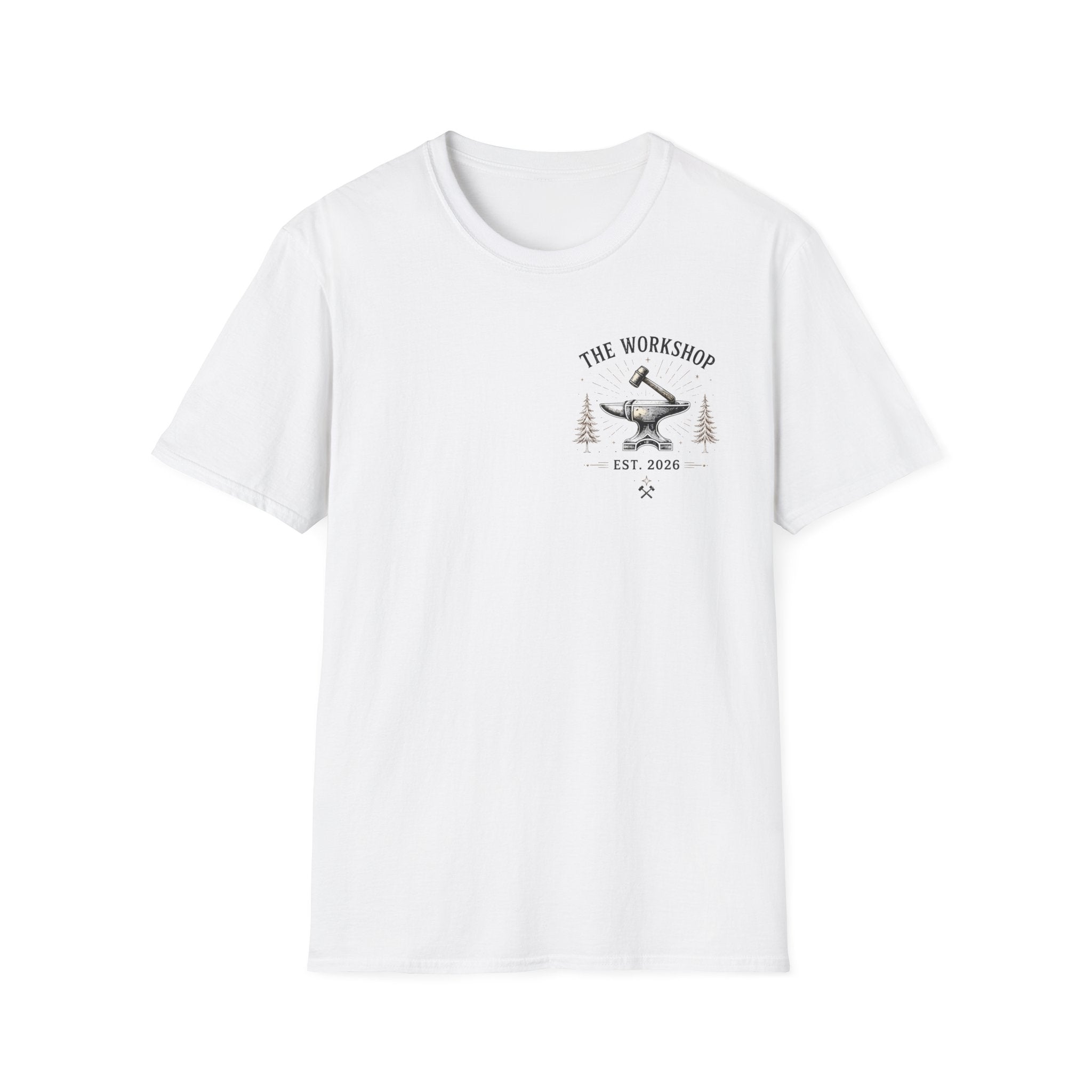 Live With Purpose Anvil T‑Shirt — 'The Workshop' Est. 2026 Rustic Tool Logo