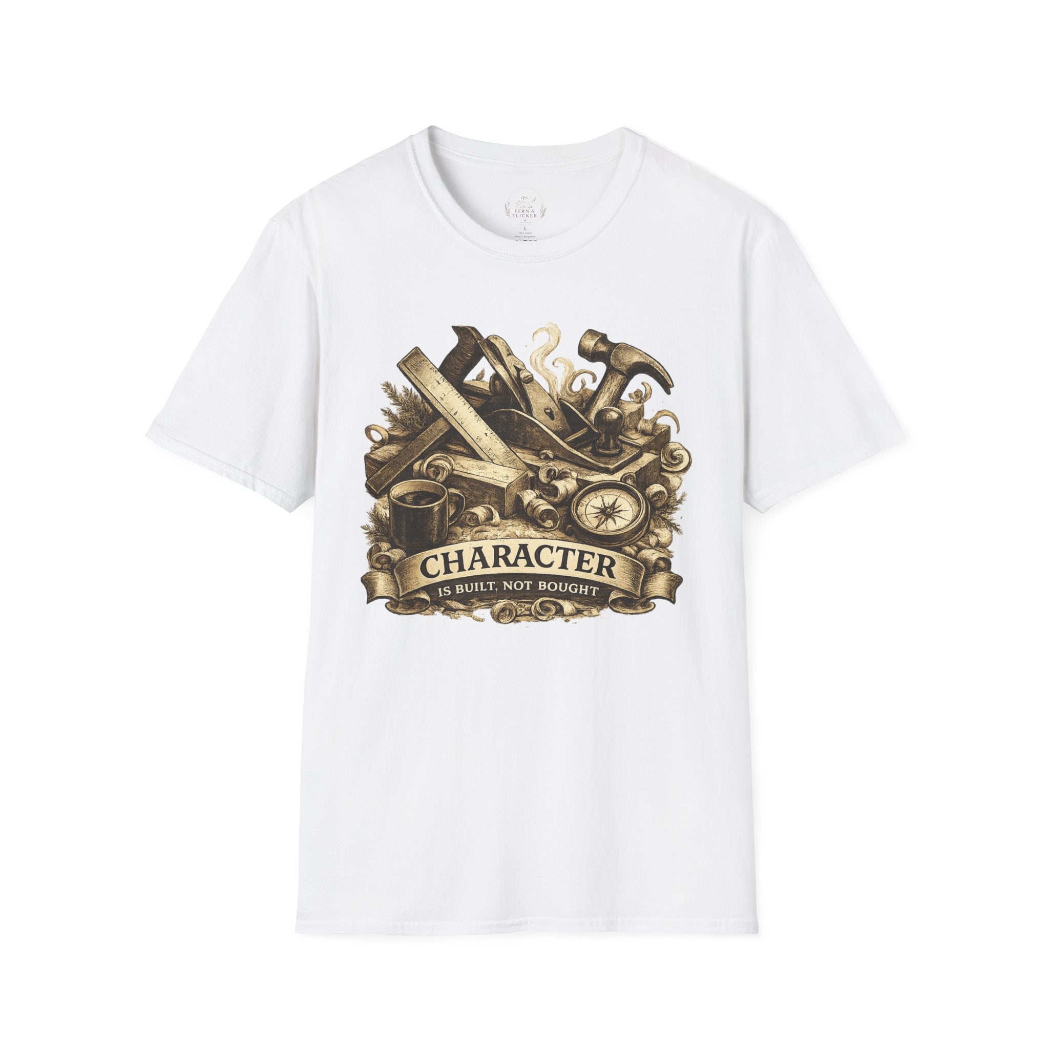 T-Shirt — Vintage Carpenter Tools 'Character' Workshop Tee