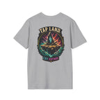 Tap Land and Cry Tee — Floating Island Colorful Graphic T-Shirt
