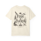 Men's Fern & Flicker Graphic T-Shirt — Outdoor Nature Campfire Design