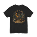 “It’s Fine I Have Inspiration” Sword & Books Fantasy Graphic T‑Shirt
