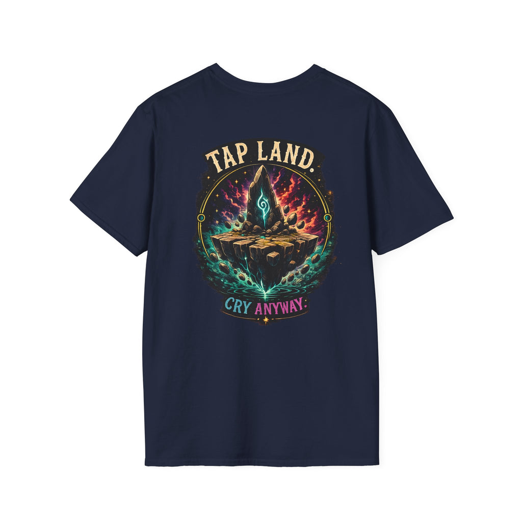 Tap Land and Cry Tee — Floating Island Colorful Graphic T-Shirt