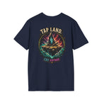 Tap Land and Cry Tee — Floating Island Colorful Graphic T-Shirt