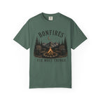 Bonfires Fix Most Things Cozy Unisex Fall Tee