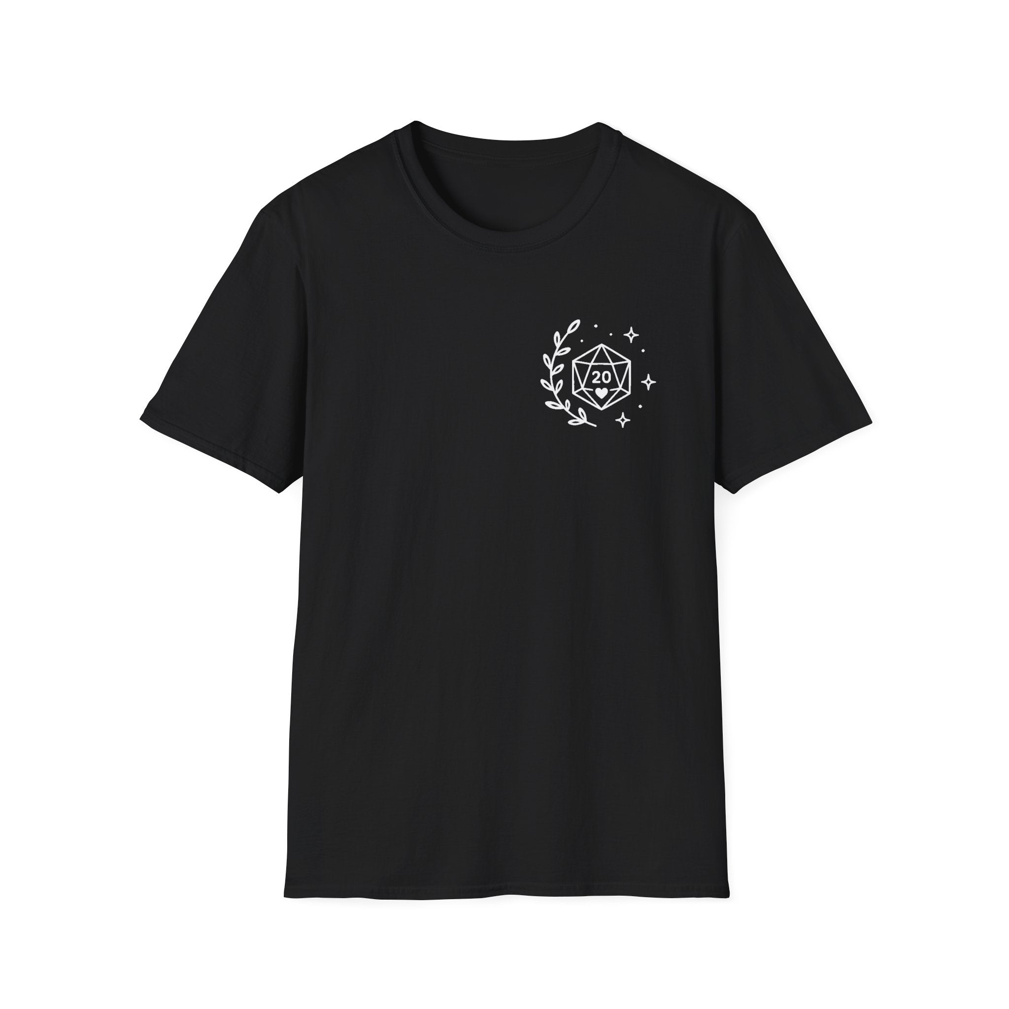 D20 Dice Crest T-Shirt — Comfy Nerdy Moms Club Tee