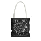 Adventurer's "Bottomless" Tote Bag — RPG Dice & Adventure Chalkboard Design