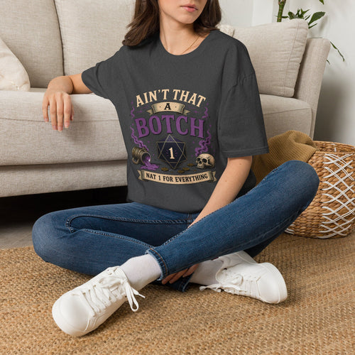 "Ain't That a Botch" Funny D20 RPG Gamer Nat 1 Tee