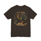 “It’s Fine I Have Inspiration” Sword & Books Fantasy Graphic T‑Shirt