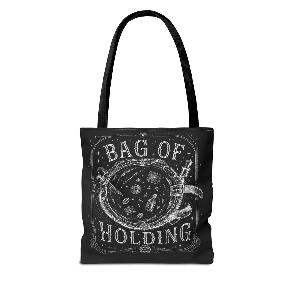 Adventurer's "Bottomless" Tote Bag — RPG Dice & Adventure Chalkboard Design