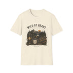 Wild At Heart T-Shirt — Mountain Sunset Adventure Tee ("Live Bold • Stay True")