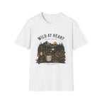 Wild At Heart T-Shirt — Mountain Sunset Adventure Tee ("Live Bold • Stay True")