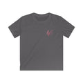 Kids Tee - "Fern & Flicker" Camping Nature Graphic Tee for Girls (Pastel Adventure, Deer & Campfire)