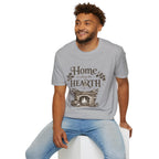Hearth T-Shirt — "Home is Where the Hearth Is" Cozy Cottage Tee