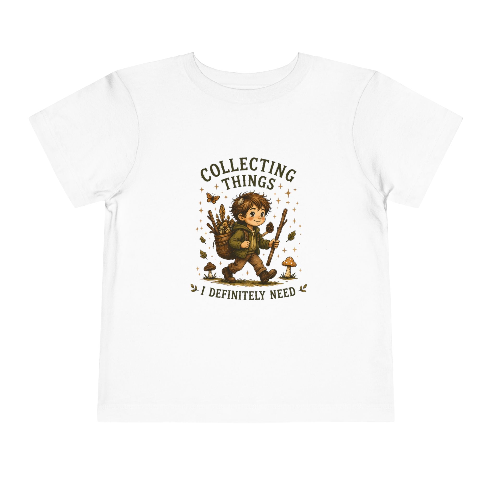 "Collecting Things I Definitely Need" Nature Explorer Shirt — Toddler Tee